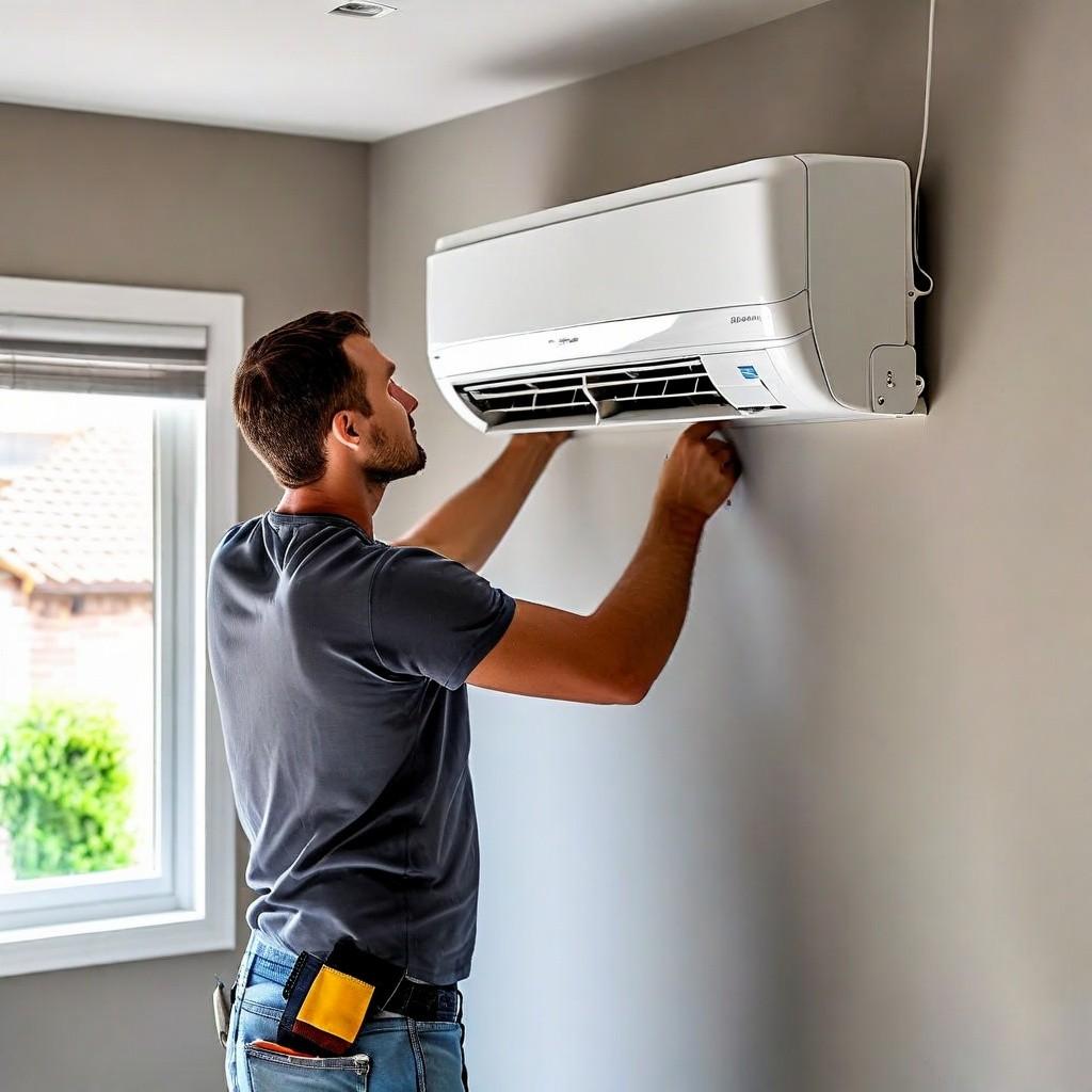 Ductless Mini-Split Air Conditioning in Fallbrook, CA. George Plumbing, Heating & Air Conditioning